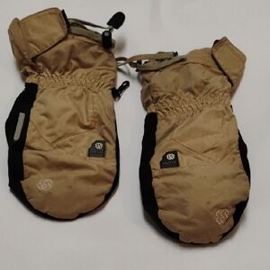 Men's Tan and Black Gloves